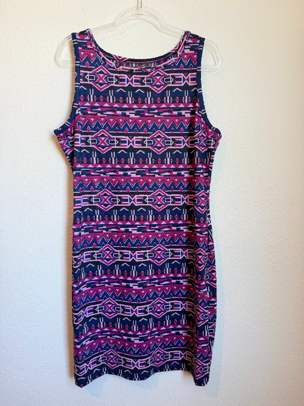 Columbia Chill River Dress XL Purple Pink Geometric Aztec Print - Picture 2 of 8
